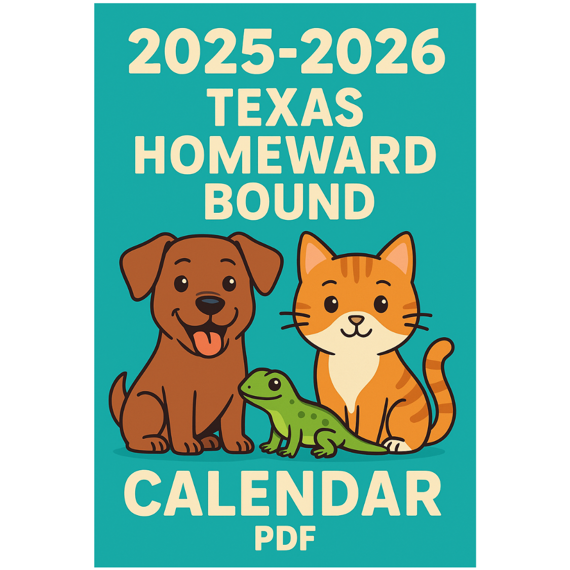 Texas Homeward Bound 2025–2026 Digital Calendar